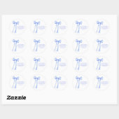 Waterverf blauwe boog - Prayer Candle Label (Vel)