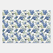 Waterverf blauwe bosbessen inpakpapier vel