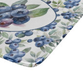 Waterverf blauwe bosbessen snijplank (Hoek)