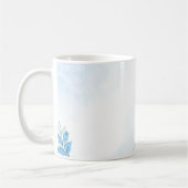 Waterverf Blauwe Botanische Matglazen Mok (Links)
