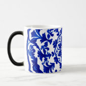 Waterverf Blauwe Botanische Matglazen Mok (Links)