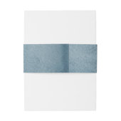 Waterverf Blauwe bruiloft. Namen en datum marine Uitnodigingen Wikkel (Achterkant Voorbeeld)