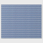 Waterverf Blauwe Chevron. Marine zigzagpatroon Cadeaupapier (Vlak)