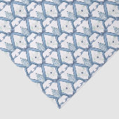 Waterverf Blauwe Chinoiserie Ginger Jars Tissuepapier (Detail)