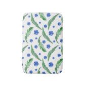 Waterverf Blauwe cornbloemen Badmat (Voorkant Verticaal)