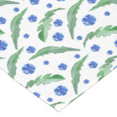 Waterverf Blauwe cornbloemen Korte Tafelloper (Hoek)