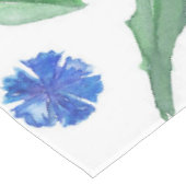 Waterverf Blauwe cornbloemen Tafelkleed (Gekanteld)