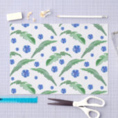 Waterverf Blauwe cornbloemen Tissuepapier (Craft)