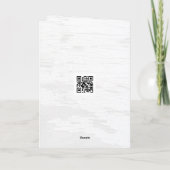 Waterverf Blauwe Dahlia Bloem Denken aan jou Kaart (Achterkant)