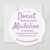 Waterverf Blauwe Donut Strooimix Rond Kaart (Achterkant)