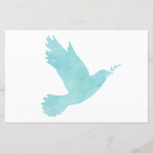 Waterverf Blauwe Dove (Voorkant)