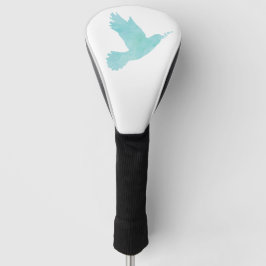 Waterverf Blauwe Dove Golfheadcover
