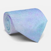 Waterverf Blauwe en Paarse pasta Stropdas (Opgerold)