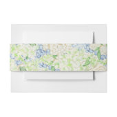 Waterverf Blauwe en Witte Hortensia Uitnodigingen Wikkel (Voorkant Voorbeeld)