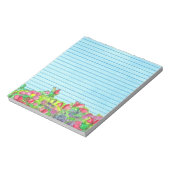 Waterverf Blauwe erwt Notitieblok (Linkerzijde)