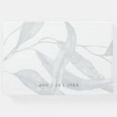 Waterverf Blauwe Eucalyptusbladeren Gastenboek (Achterkant)