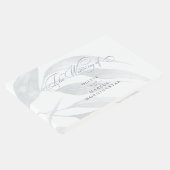 Waterverf Blauwe Eucalyptusbladeren Gastenboek (Hoek)