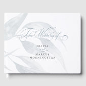 Waterverf Blauwe Eucalyptusbladeren Gastenboek (Voorkant)