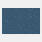 Waterverf Blauwe feestdag voor feestelijke kerstbo Inpakpapier Vel (Voorkant 2)