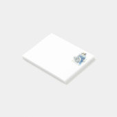 Waterverf Blauwe Gaai Vogel Blauwe Bosbessen Lande Post-it® Notes (Schuin)