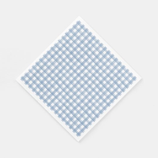 Waterverf Blauwe Ginham Servetten (Hoek)