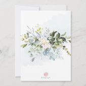 Waterverf Blauwe gom Eucalyptus Vrijgezellenfeest Kaart (Achterkant)