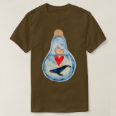 Waterverf Blauwe Groot 4 T-shirt (Design voorkant)