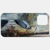 Waterverf, Blauwe Heron in de Glades Case-Mate iPhone Case (Achterkant (horizontaal))