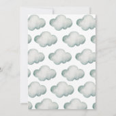 Waterverf Blauwe Hete Luchtballon Mr. ONEderful Bo Kaart (Achterkant)