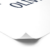 Waterverf Blauwe Hete Luchtballon Mr. ONEderful Bo Perfect Poster (Hoek)