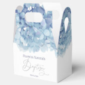 waterverf blauwe hortensia Doop Bedankdoosjes (Geopend)