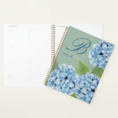 Waterverf Blauwe Hortensia met Initiaal Planner (Display)