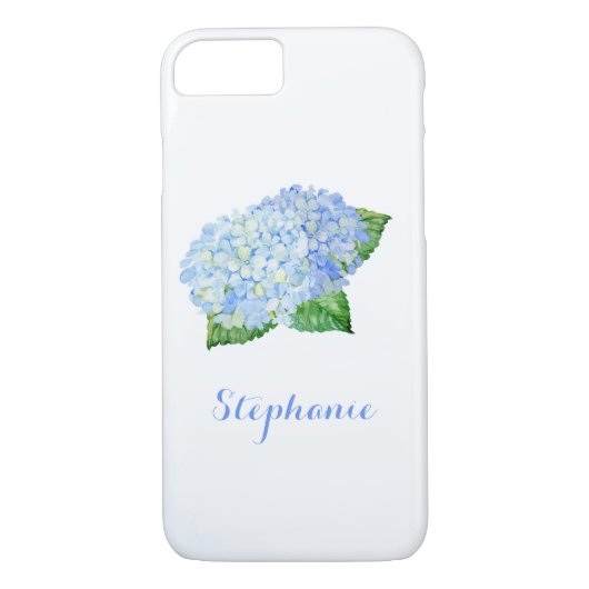Waterverf blauwe hydrangea Case-Mate iPhone case (Achterkant)