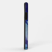 Waterverf Blauwe Initialen & Moto Case-Mate iPhone Case (Achterkant/rechts)