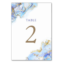 waterverf blauwe inkt Tabel Nummer 2 Kaart