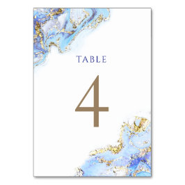 waterverf blauwe inkt Tabel Nummer 4 Kaart