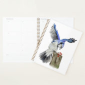 Waterverf blauwe jay planner (Display)