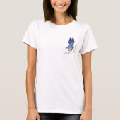 Waterverf blauwe jay t-shirt (Voorkant)