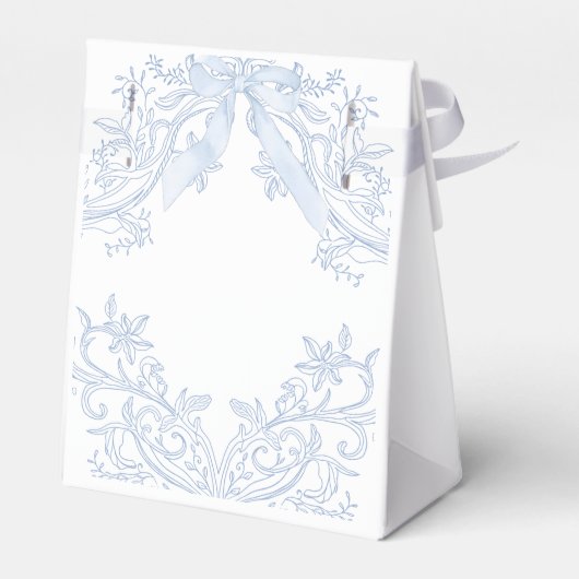 waterverf blauwe kam baby jongen Doop Bedankdoosjes (Achterkant)