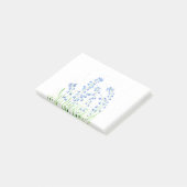Waterverf blauwe klokjes bloemen bos chic post-it® notes (Schuin)