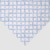 Waterverf Blauwe knop Tissuepapier (Detail)