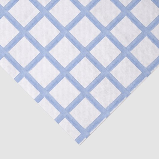 Waterverf Blauwe knop Tissuepapier (Detail)