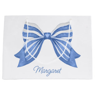 Waterverf Blauwe kraag Groot Cadeauzakje