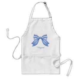 Waterverf Blauwe kraag Standaard Schort