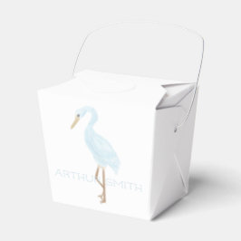 Waterverf Blauwe Kraanvogel Bedankdoosjes