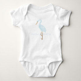 Waterverf Blauwe Kraanvogel Romper
