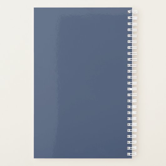 Waterverf blauwe krab planner (Achterkant)