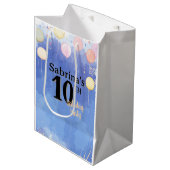 Waterverf Blauwe Lucht Medium Cadeauzakje (Voorkant Gekanteld)