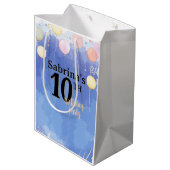 Waterverf Blauwe Lucht Medium Cadeauzakje (Achterkant Gekanteld)