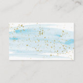 Waterverf Blauwe luier Raffle Inschrijving Informatiekaartje (Achterkant)